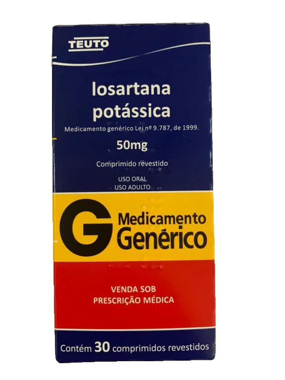 Losartana Potássica 50 Mg C/30 Comprimidos Revestidos Teuto